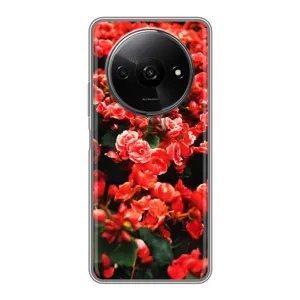 Чехлы с Цветами для Xiaomi Redmi A3 (VPrint) (Цветы красные)
