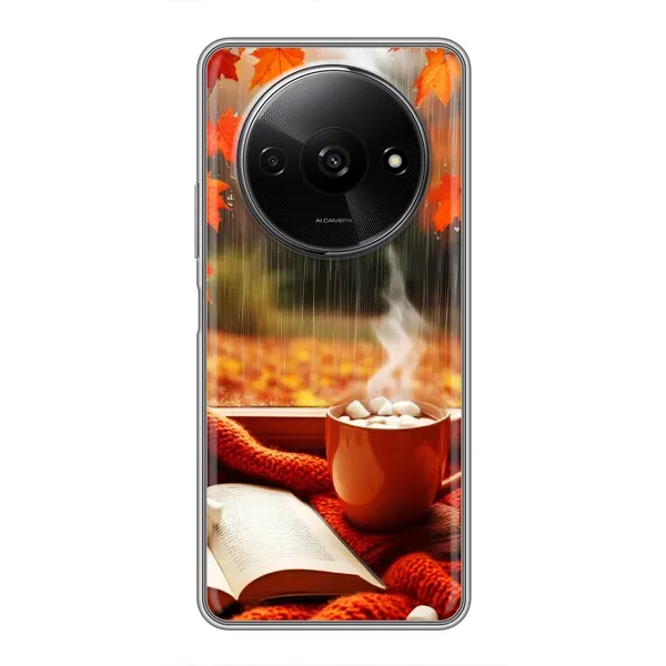 Чехол с принтом «Кофе и дождь» для Xiaomi Redmi A3