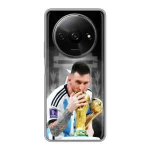 Чехлы для Xiaomi Redmi A3 (Leo чемпион) (AlphaPrint) (Месси Чемпион)