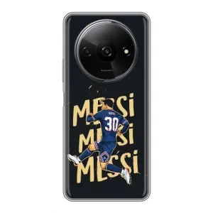Чехлы для Xiaomi Redmi A3 (Leo чемпион) (AlphaPrint) (Messi ПСЖ)