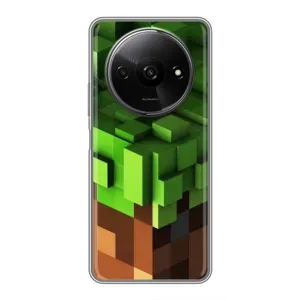Чохол Майнкрафт на Xiaomi Redmi A3 (AlphaPrint) Minecraft (текстура Майнкрафт)