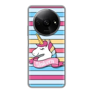 Чехол для Сяоми Редми А3 - (Единорожки - Новинки) (AlphaPrint) (Unicorn)