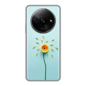 Чехлы с Цветами для Xiaomi Redmi A3 (VPrint) (Желтый цветок)