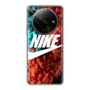 Чехол для Xiaomi Redmi A3x - с принтом Найк (AlphaPrint) (Дымчатый найк)