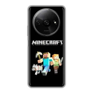 Чохол Майнкрафт на Xiaomi Redmi A3x (AlphaPrint) Minecraft (герої Minecraft)