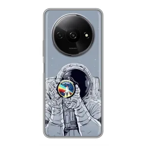 Чехол NASA для Xiaomi Redmi A3x (AlphaPrint) (Космонавт фото)