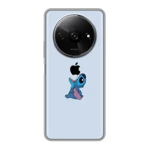 Чехол с принтом Стич на Xiaomi Redmi A3x (Stitch apple)