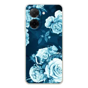 Чехлы (ART) Цветы на Xiaomi Redmi A5 (VPrint) (Голубые Бутоны)