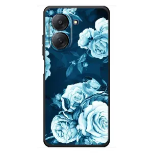 Чехлы (ART) Цветы на Xiaomi Redmi A7 (VPrint) (Голубые Бутоны)