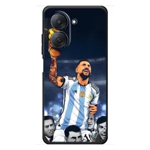 Чехлы для Xiaomi Redmi A7 (Leo чемпион) (AlphaPrint) (Месси с кубком)
