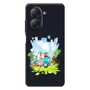 Чохол Майнкрафт на Xiaomi Redmi A7 (AlphaPrint) Minecraft (персонажі Minecraft)