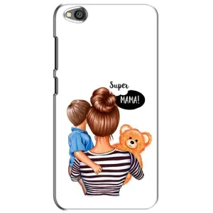 Чохол з друком для Xiaomi Redmi Go - (Мама з дитинкою) (AlphaPrint) (Мама з синочком)