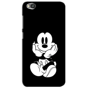 Эксклюзивный чехол для Xiaomi Redmi Go (AlphaPrint - Мультяшные) (Микки на черном)