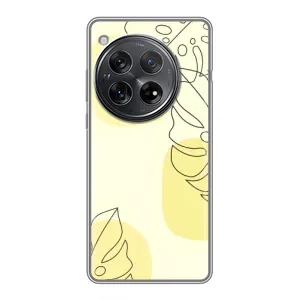 Силиконовый чехол с принтом в цветах на Xiaomi Redmi K80 Pro (Желтая монстера арт)