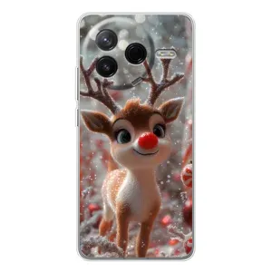 Яркий чехол для Xiaomi Redmi K80 Ultra с Зимними Оленятами