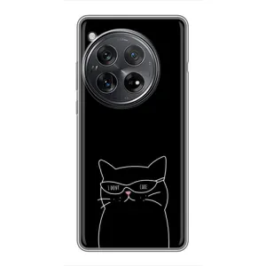 Чехол с рисунком кот на Xiaomi Redmi K80 (Равнодушный кот)