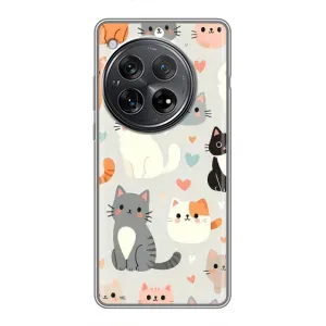 Чехол с рисунком кот на Xiaomi Redmi K80 (Коллаж котов)