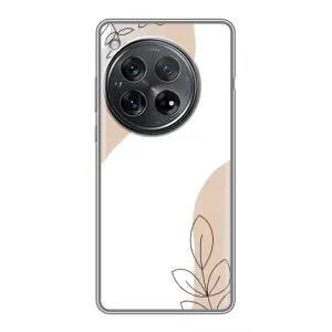 Силиконовый чехол с принтом в цветах на Xiaomi Redmi K80 (Нюдовая веточка абстракция)