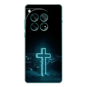 Чехол для Xiaomi Redmi K90 Pro Max (AlphaPrint) - (Христианские) (Крест и город)
