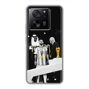 Чехлы для Xiaomi Redmi K90 (Leo чемпион) (AlphaPrint) (Месси в накидке)