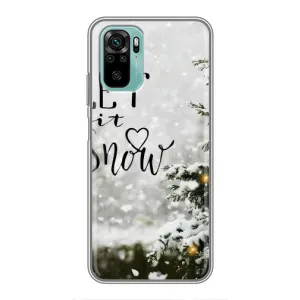 Новорічні, Святкові Чохли для Xiaomi Redmi Note 10 5G - 2024 год (Let it snow)