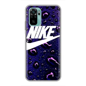 Чехол для Xiaomi Redmi Note 10 5G - с принтом Найк (AlphaPrint) (Найк принт)