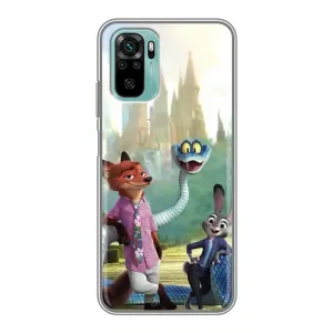 Чохол Зоотрополіс на Xiaomi Redmi Note 10 5G (Герої мультфільму Зоотрополіс)