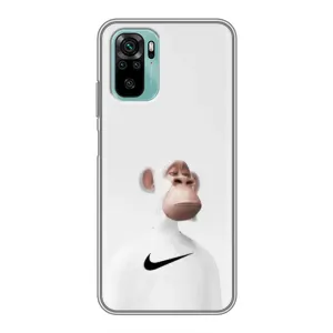 Чехлы с Обезьянами NFT для Xiaomi Redmi Note 10 5G (AlphaPrint) (обезьяна NFT Nike)