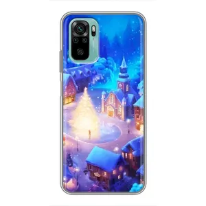 Різдвяні Чохли для Xiaomi Redmi Note 10 5G (VPrint) (Різдвяне місто)
