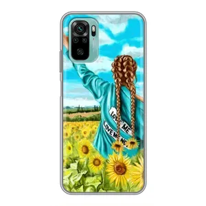 Чехол для Патриота Украины Xiaomi Redmi Note 10 5G - (AlphaPrint) (Украиночка)