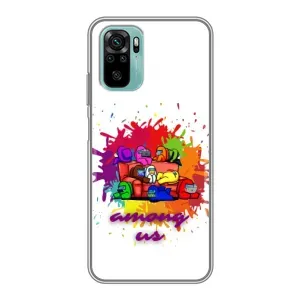 Чехол Амонг Ас для Xiaomi Redmi Note 10 5G (AlphaPrint) (Яркий АмонгАс)