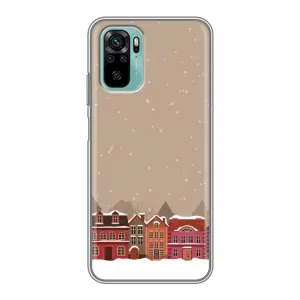 Новорічні, Святкові Чохли для Xiaomi Redmi Note 10 5G - 2024 год (Зимове місто)