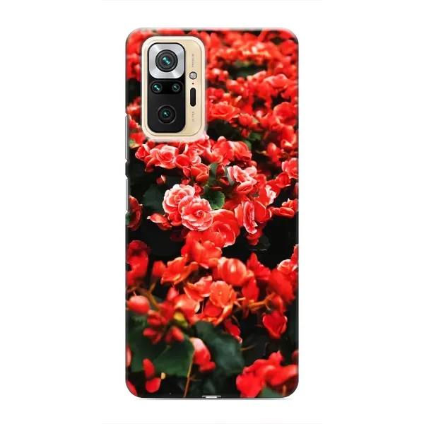 Чехол с принтом «Цветы красные» для Xiaomi Redmi Note 10 Pro Чехол с принтом «Цветы красные» для Xiaomi Redmi Note 10 Pro