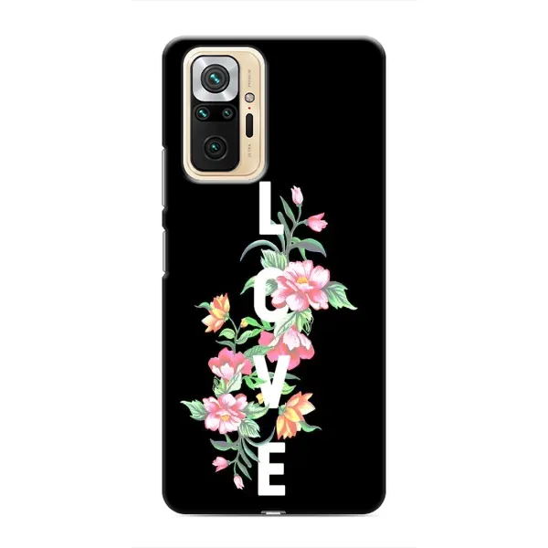 Чехол с принтом «Цветы LOVE» для Xiaomi Redmi Note 10 Pro Чехол с принтом «Цветы LOVE» для Xiaomi Redmi Note 10 Pro