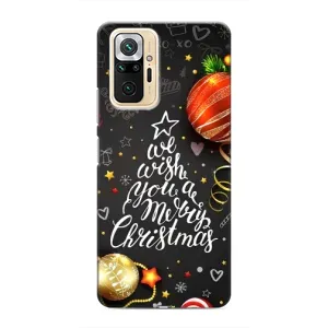 Рождественские Чехлы для Xiaomi Redmi Note 10 Pro (VPrint) (Елочка)