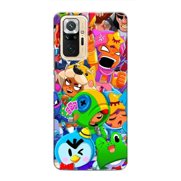 Чехол с принтом «герои Бравл Старс» для Xiaomi Redmi Note 10 Pro Чехол с принтом «герои Бравл Старс» для Xiaomi Redmi Note 10 Pro
