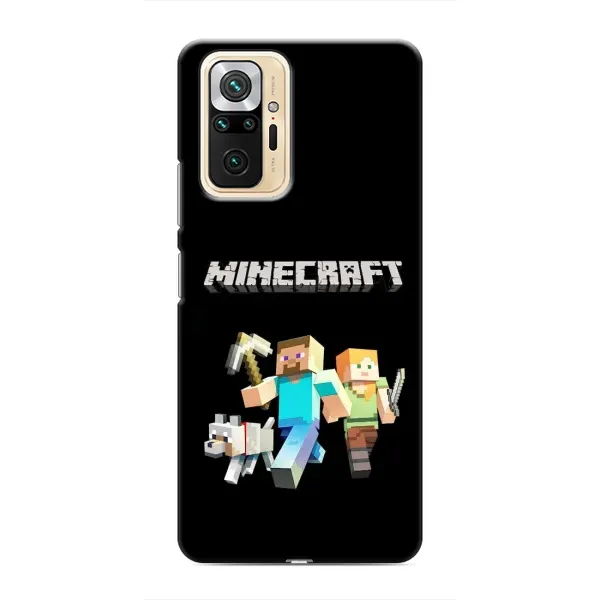 Чохол з принтом «герої Minecraft» для Xiaomi Redmi Note 10 Pro Чохол з принтом «герої Minecraft» для Xiaomi Redmi Note 10 Pro
