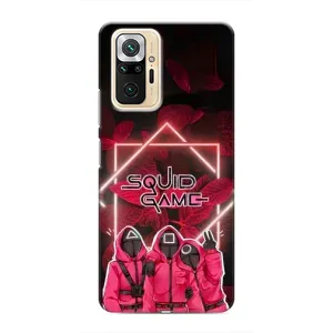 Чохол Гра в кальмара для Xiaomi Redmi Note 10 Pro (Охоронці Гра кальмара)