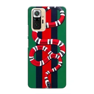 Чехлы ГУЧЧИ для Редми Ноут 10 Про (AlphaPrint) (Gucci змия)