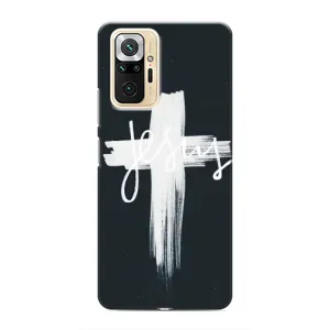 Чехол для Xiaomi Redmi Note 10 Pro (AlphaPrint) - (Христианские) (Иисус)