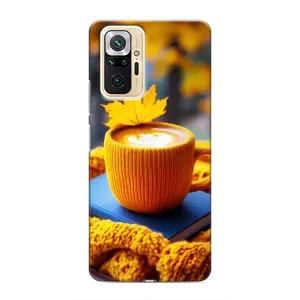 Чохол з принтом «Кава на жовтому пледі» для Xiaomi Redmi Note 10 Pro