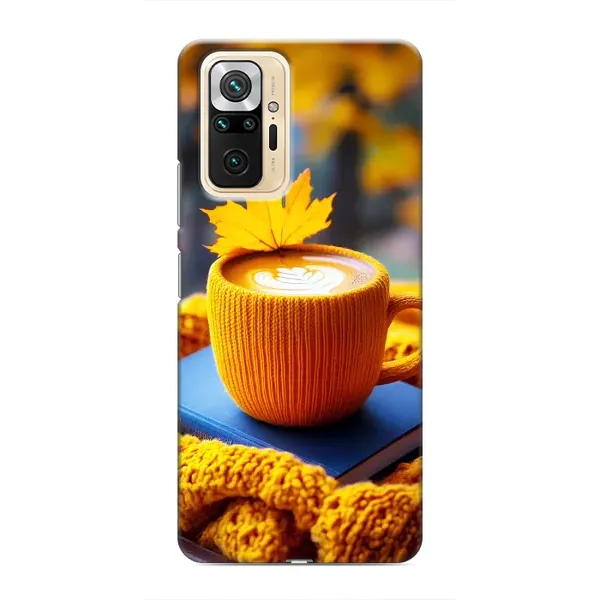 Чохол з принтом «Кава на жовтому пледі» для Xiaomi Redmi Note 10 Pro