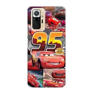 Силіконовий чохол Маквін для Xiaomi Redmi Note 10 Pro (Колаж Блискавка Маквін)