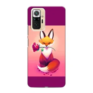 Чехол с принтом «Лисичка с розочкой» для Xiaomi Redmi Note 10 Pro
