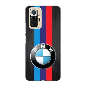 Чохол для Сяомі Редмі Ноут 10 Про - з принтом БМВ (AlphaPrint) (Лого BMW)