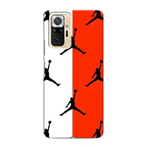 Чехлы для Xiaomi Redmi Note 10 Pro - с картинкой JORDAN (AlphaPrint) (Лого Джордан)