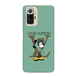 Чехлы Луи Витон для Xiaomi Redmi Note 10 Pro (AlphaPrint - LOUIS VUITTON) (Микки Маус LV)