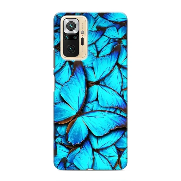 Чохол з принтом «Сині метелики» для Xiaomi Redmi Note 10 Pro Чохол з принтом «Сині метелики» для Xiaomi Redmi Note 10 Pro