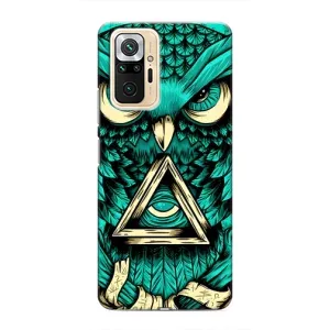 Чохол з пташками на Xiaomi Redmi Note 10 Pro (VPrint) (Сова з оком)