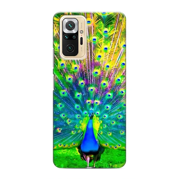 Чохол з принтом «Яскравий Павлин» для Xiaomi Redmi Note 10 Pro Чохол з принтом «Яскравий Павлин» для Xiaomi Redmi Note 10 Pro